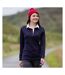Front Row Womens/Ladies Long Sleeve Plain Sports Rugby Polo Shirt (Navy/White) - UTRW479-1