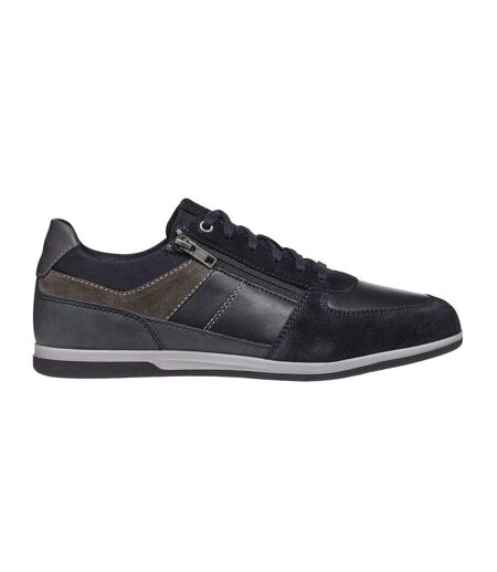 Mens u renan b suede trainers navy/grey Geox