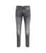 Mens 5 Pockets Slim Jeans Grey Only-2