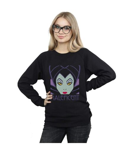Disney Sweatshirt à tête courte Femme/Ladies Maleficent (Noir) - UTBI12312