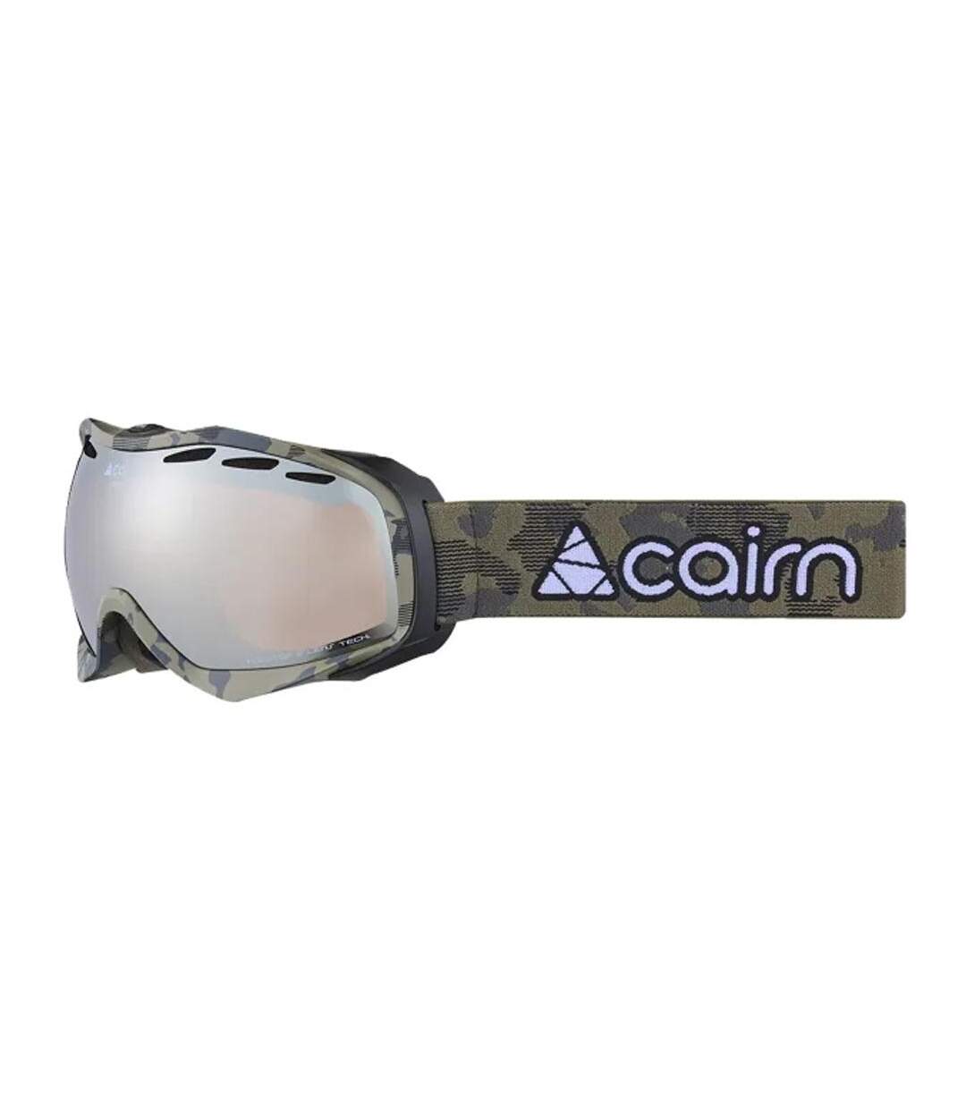 Masque de ski kaki mixte cairn alpha spx3 mat camo army-1
