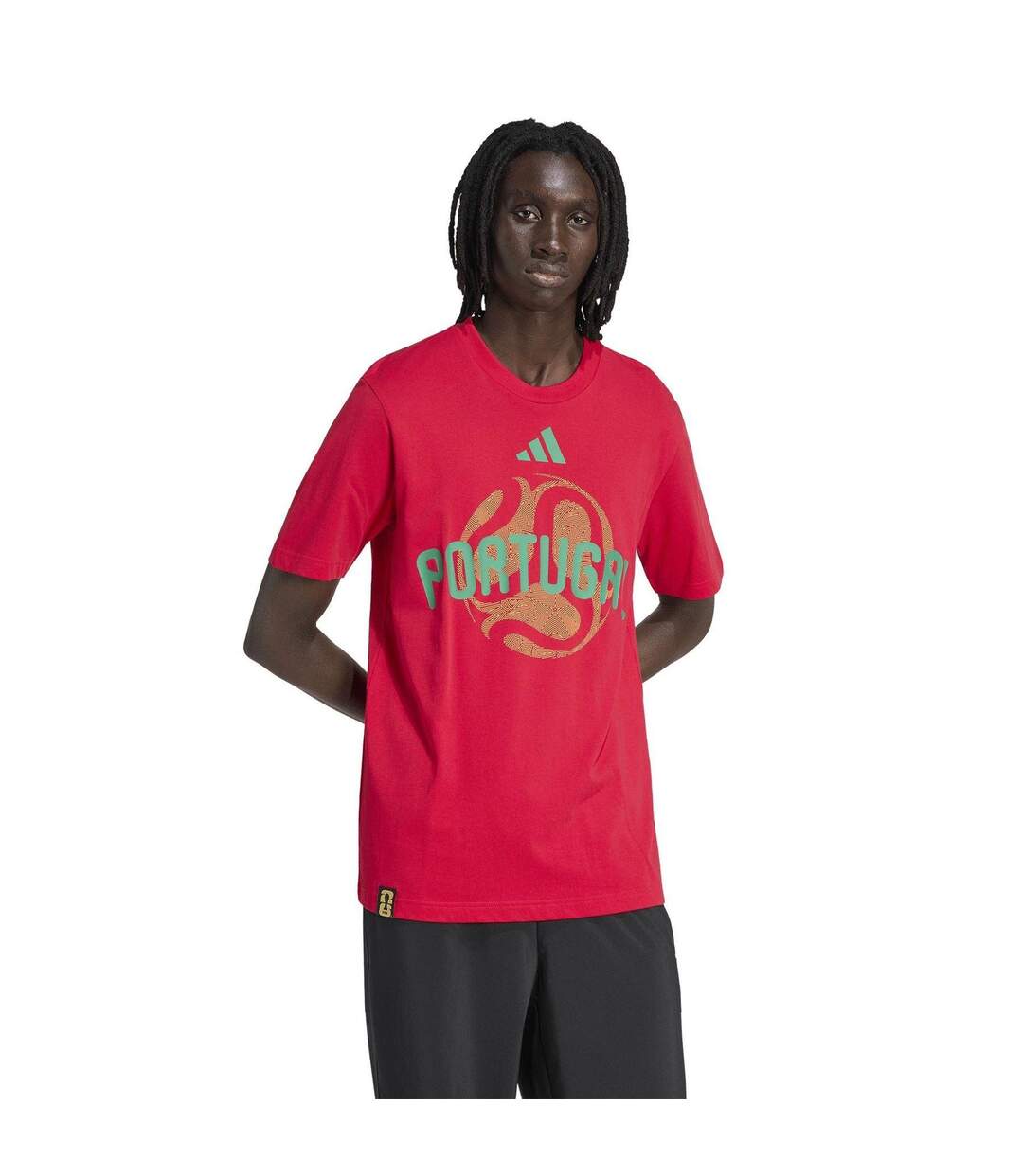 T-shirt Motif/style Coupe Du Monde De La Fifa 26 Portugal Homme Rouge Vif Adidas-3