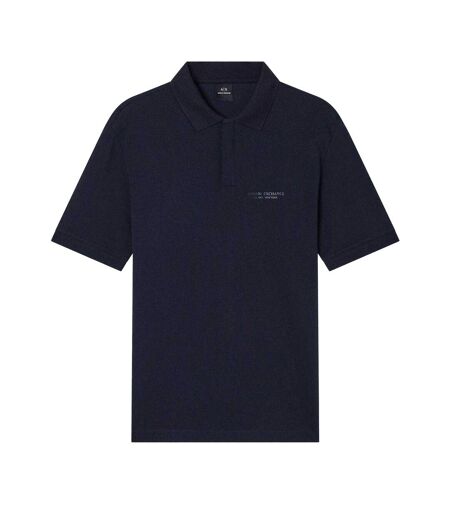 Polo Manches Courtes Homme Bleu Marine Sombre Armani Exchange