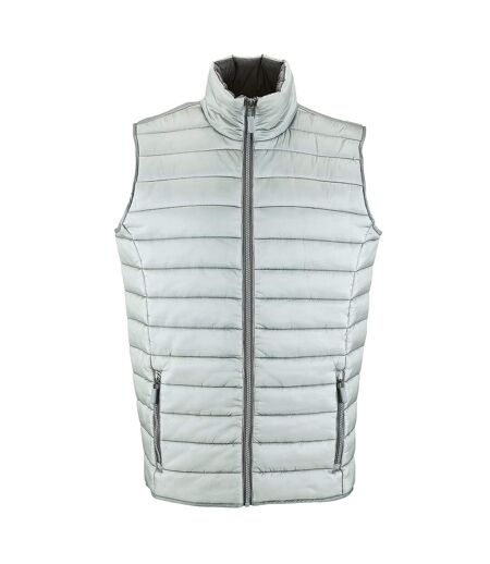 SOLS Mens Wave Padded Water Repellent Bodywarmer/Gilet (Metal Grey) - UTPC2453