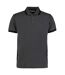 Kustom Kit Mens Tipped Classic Polo Shirt (Charcoal/Black)