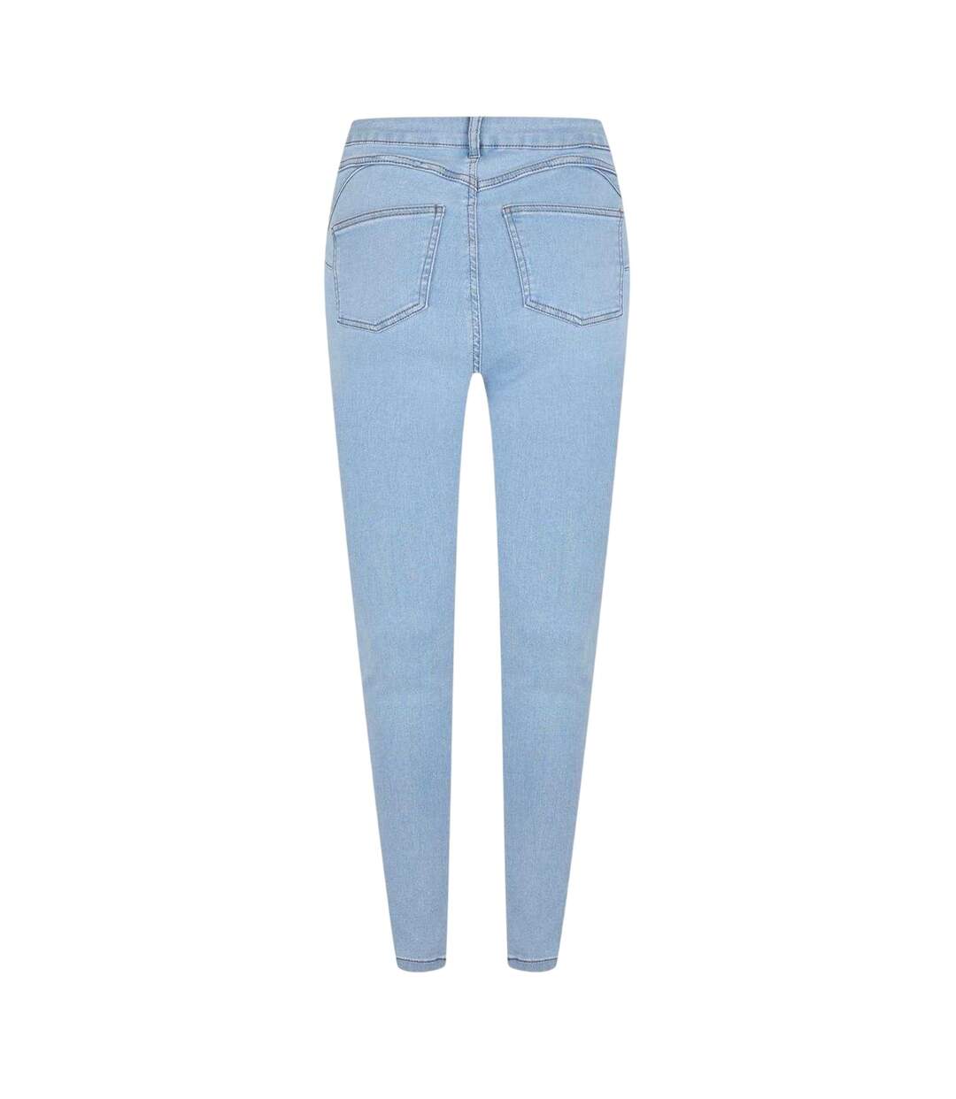 Womens/ladies Skinny Jeggings Light Blue Firetrap-2