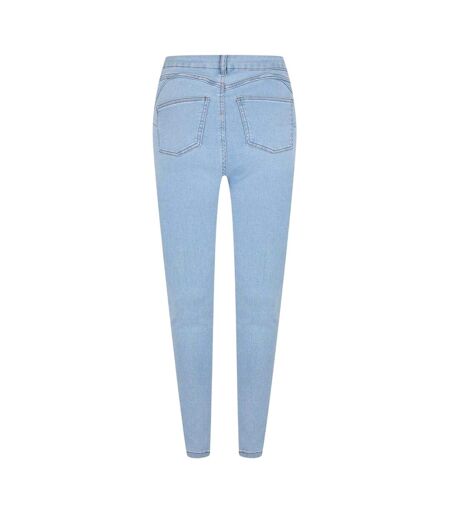 Womens/ladies Skinny Jeggings Light Blue Firetrap