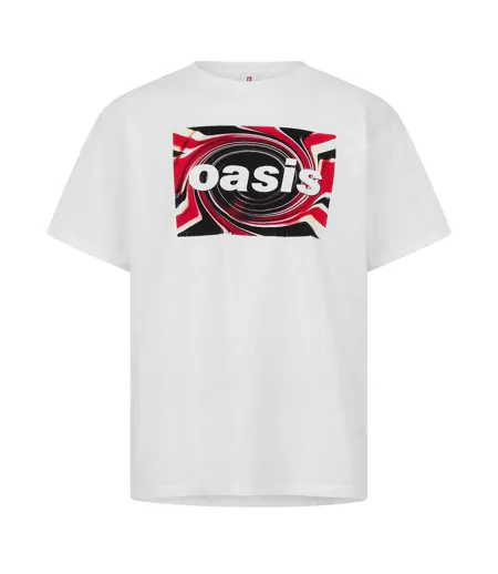 T-shirt Motif/style Logo Homme Blanc Oasis