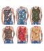Débardeurs Motif/style Camouflage Homme Bleu Keanu-3