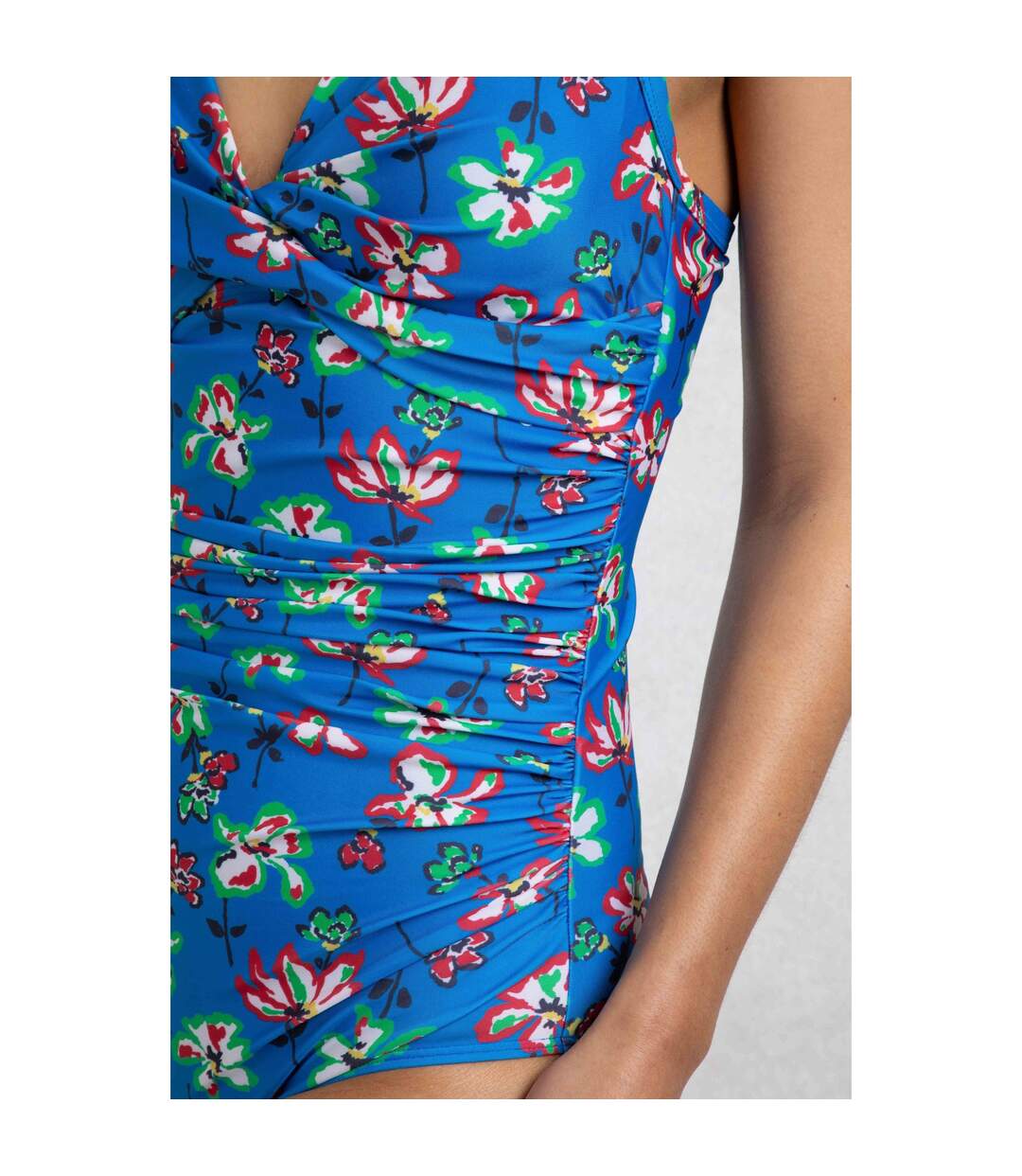Womens/ladies penelope one piece swimsuit blue Weird Fish-4