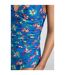 Womens/ladies penelope one piece swimsuit blue Weird Fish-4