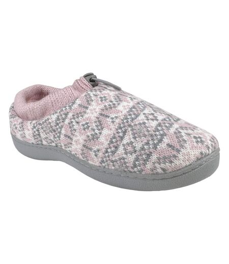 Ladies Knitted Drawstring Slippers for Winter