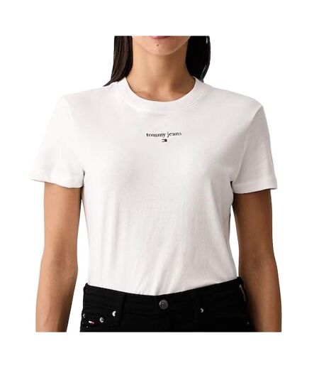 T-Shirt blanc femme tommy hilfiger classic