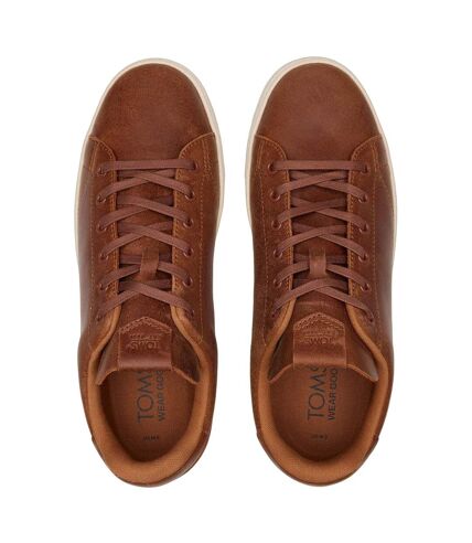 Toms Mens Travel Lite 2.0 Leather Sneakers (Tan) - UTFS10407