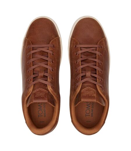 Toms Mens Travel Lite 2.0 Leather Sneakers (Tan) - UTFS10407