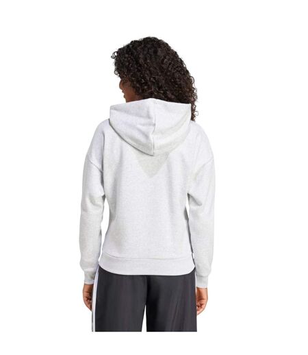 Sweat À Capuche Avec Cordons Femme Gris Chiné Chiné Adidas