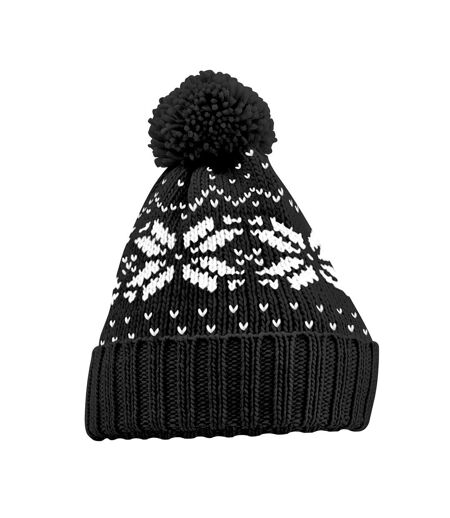Bonnet Noir Blanc Beechfield