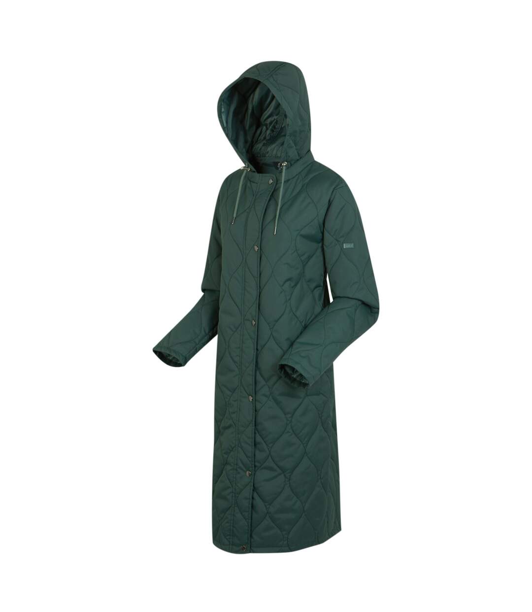 Womens/ladies jaycee quilted hooded jacket darkest spruce/dark forest green Regatta-4