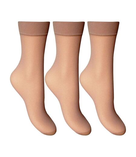 Chaussettes Invisibles 3 Paires Femme Mousseline De Soie Joanna Gray