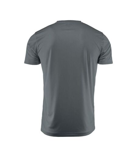 T-shirt Run Homme Gris Métal Printer RED