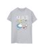 Disney - T-shirt ALICE IN WONDERLAND FOLLOW THE RABBIT - Femme (Gris sportif) - UTBI8982-1