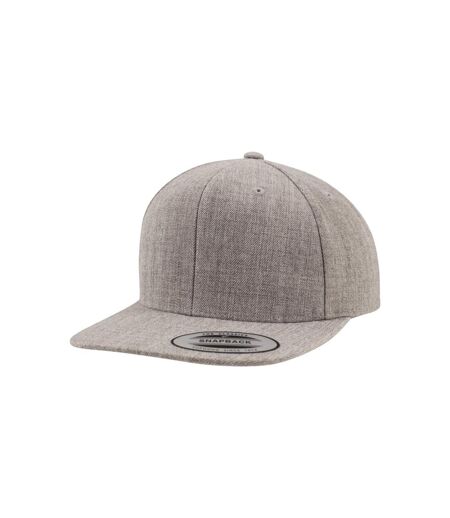 Unisex Adult Classic Snapback Cap Heather Grey Flexfit