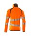 Veste Polaire Accelerate Safe Homme Orange Fluo Anthracite Foncé Mascot-2