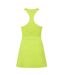 Womens/ladies Eos Slim Tennis Tank Dress Green Head-2