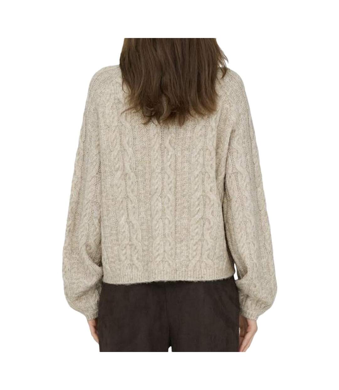 Pull beige femme jdy silja 15321106-2