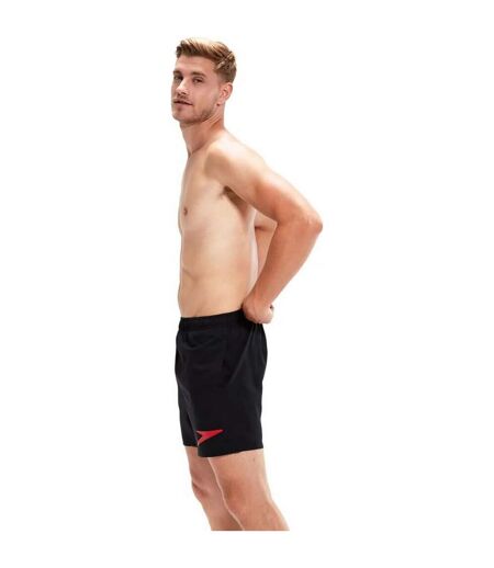 Short De Bain Homme Noir Rouge Speedo