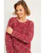Pull chaud col rond maille fantaisie perlée-4