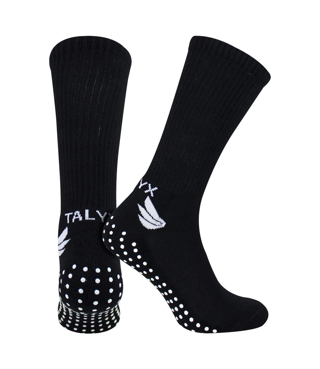 12 Pack Mens Bamboo Crew Grip Socks | Reinforced Heel & Toe Soft Non Slip Socks-3