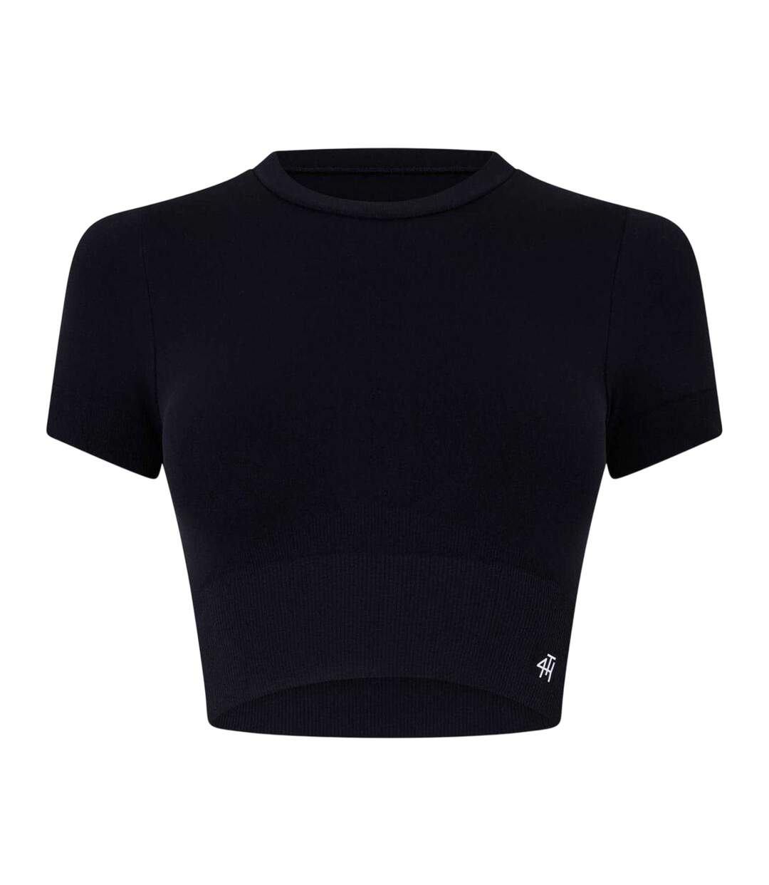 Womens/ladies Brogan Crop Top Black 4th & Reckless-1