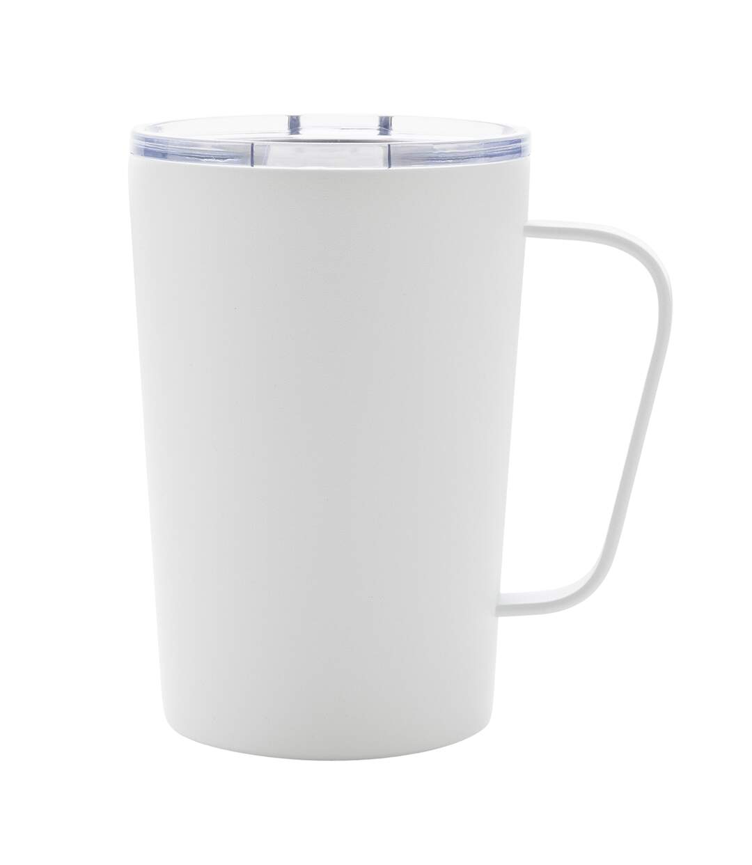 Modern recycled stainless steel mug with lid one size white XD Collection-1