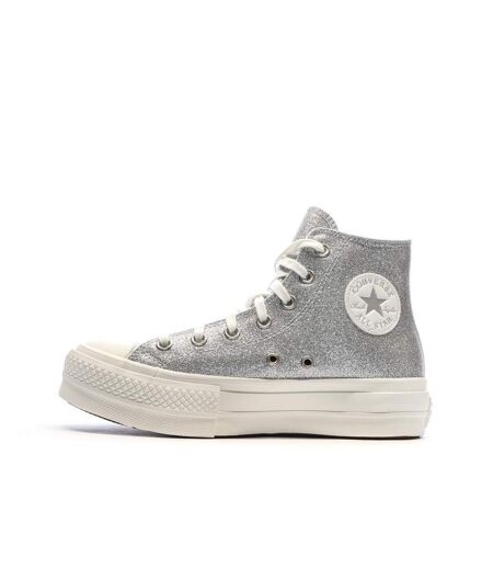 Baskets argentés femme converse chuck taylor all star lift