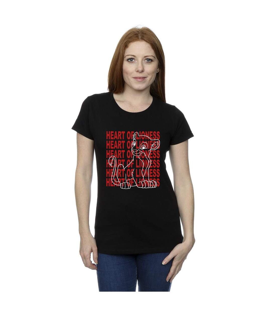 Disney T-shirt en coton Femme/Ladies The Lion King Heart Of A Lioness (Noir) - UTBI25225-2