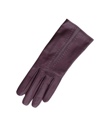 Eastern Counties Leather Womens/Ladies Sadie Contrast Panel Gloves (Purple/Purple)