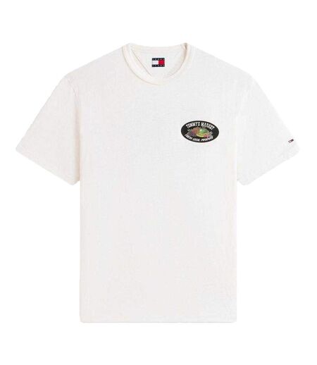 T-shirt Motif/style Fruit Homme Blanc Cassé Tommy Jeans