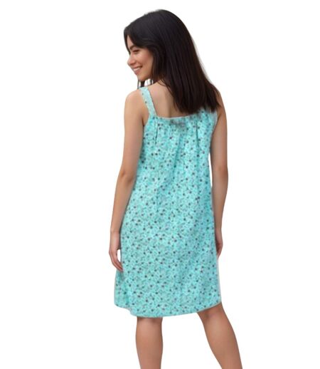 Robe d'été féminine à  bretelles vertes - Style décontracté et ample pour un look chic et confortable