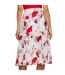 Jupe Mi-longue Style Floral Vallua Femme Blanc Cassé Rouge Bleu Boss-3