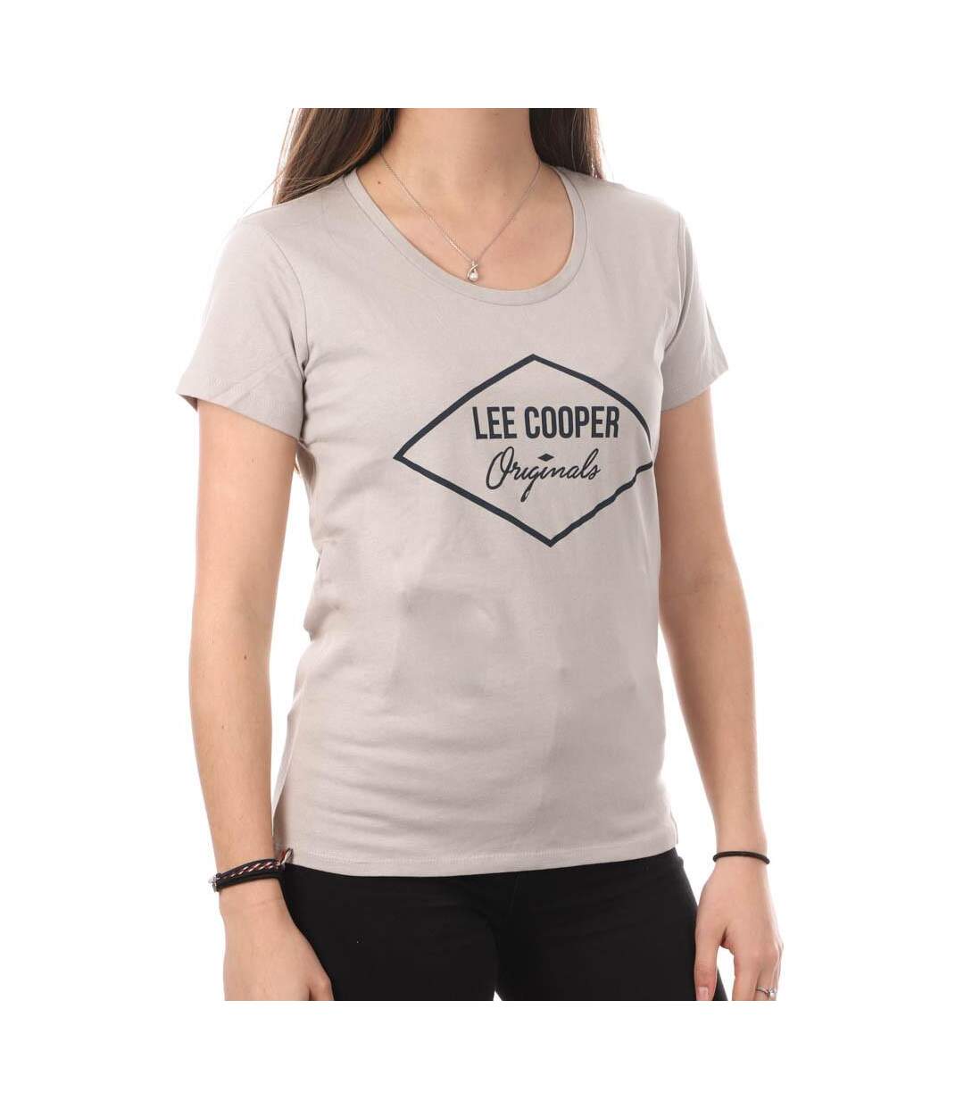 T-shirt Gris Femme Lee Cooper Ota - L