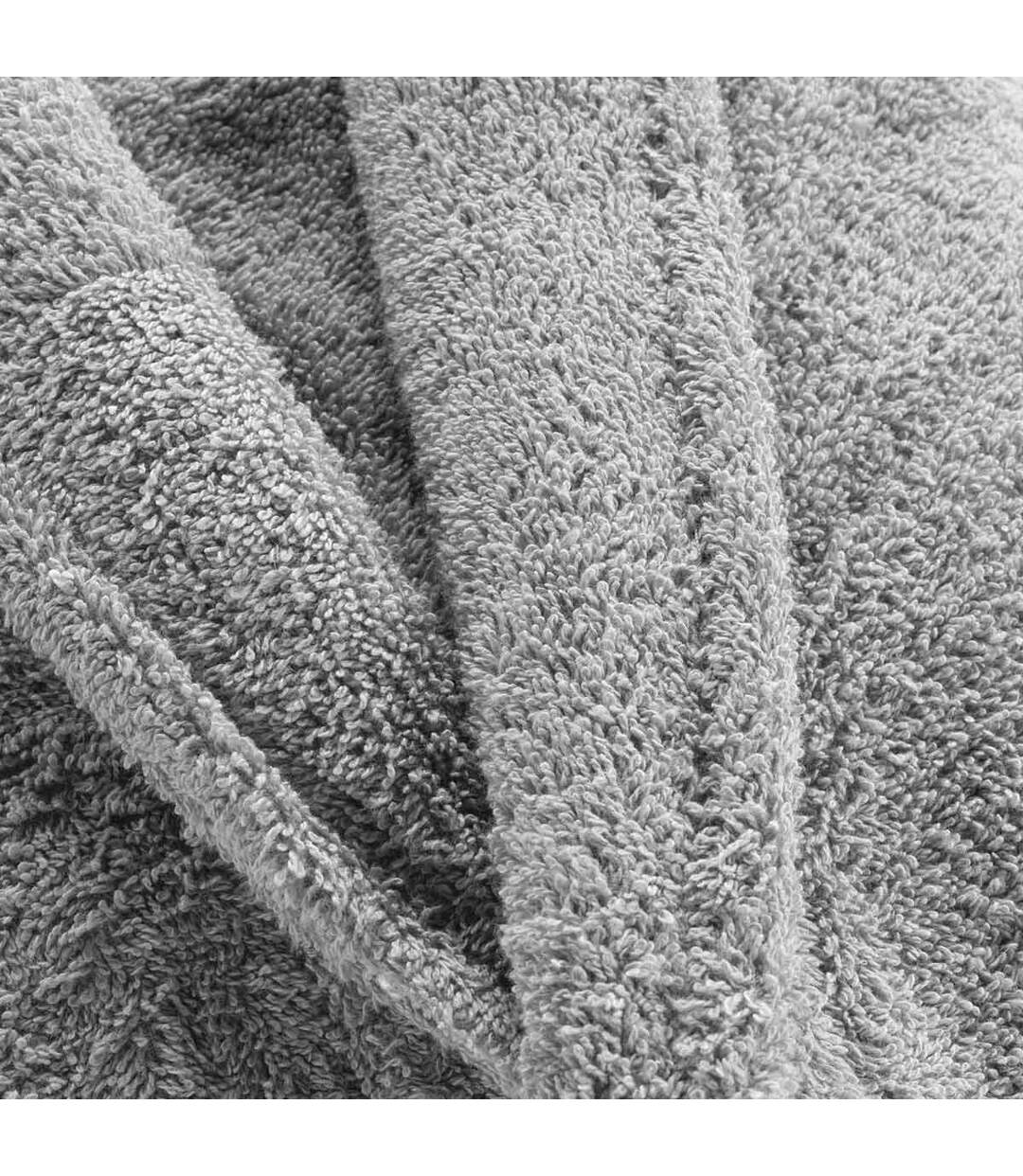 Peignoir Col Châle en Coton Tendresse Gris Perle-2