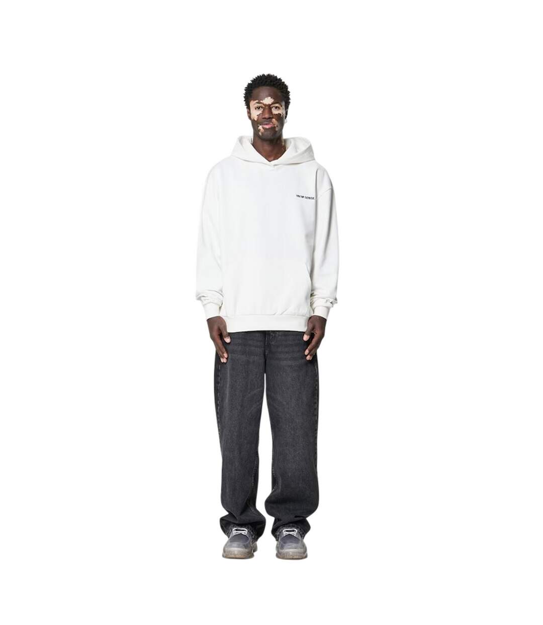 Sweat À Capuche Motif/style Uni Homme Blanc Cassé 9N1M SENSE-1
