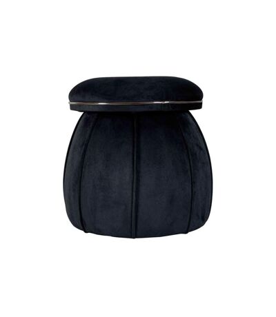 Tabouret Rond Design Corin 55cm Noir & Gris