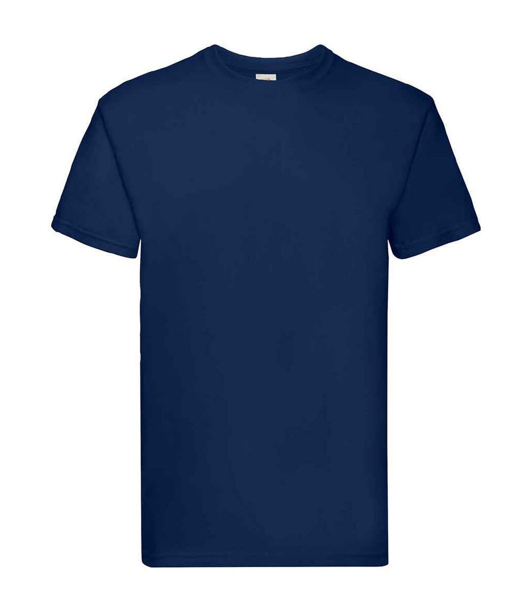 Unisex Adult Super Premium Heather T-shirt Navy Fruit Of The Loom-1