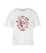 T-shirt Femme/femme Cute But Psycho Kitty Mignon Mais Psychopathe Blanc Miss Tee-1