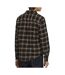 Chemise à carreaux marron foncé homme jack & jones flannel-2