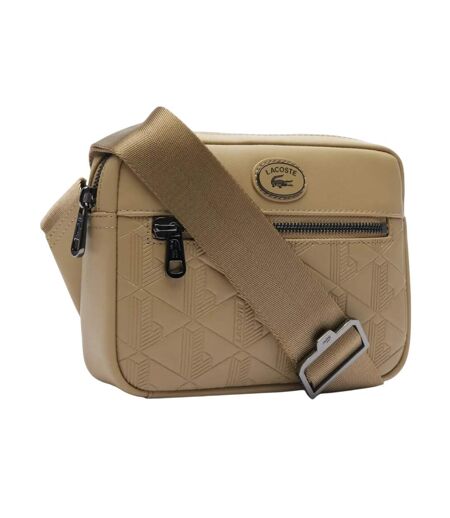 Nomogramme Leather Reporter Bag One Size Beige Lacoste