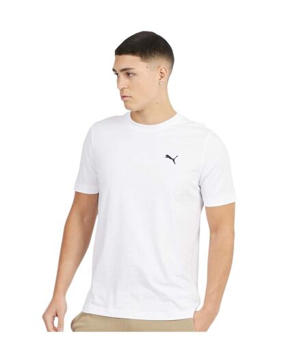 Mens Deluxe Regular T-shirt  White Puma