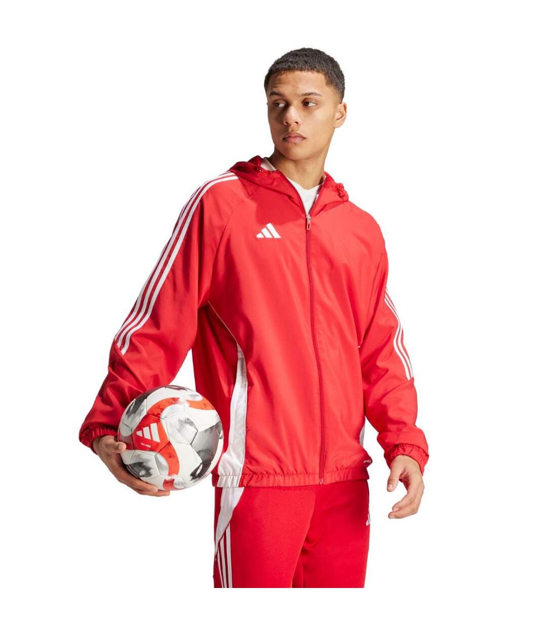 Veste Tiro Homme Rouge Adidas-4